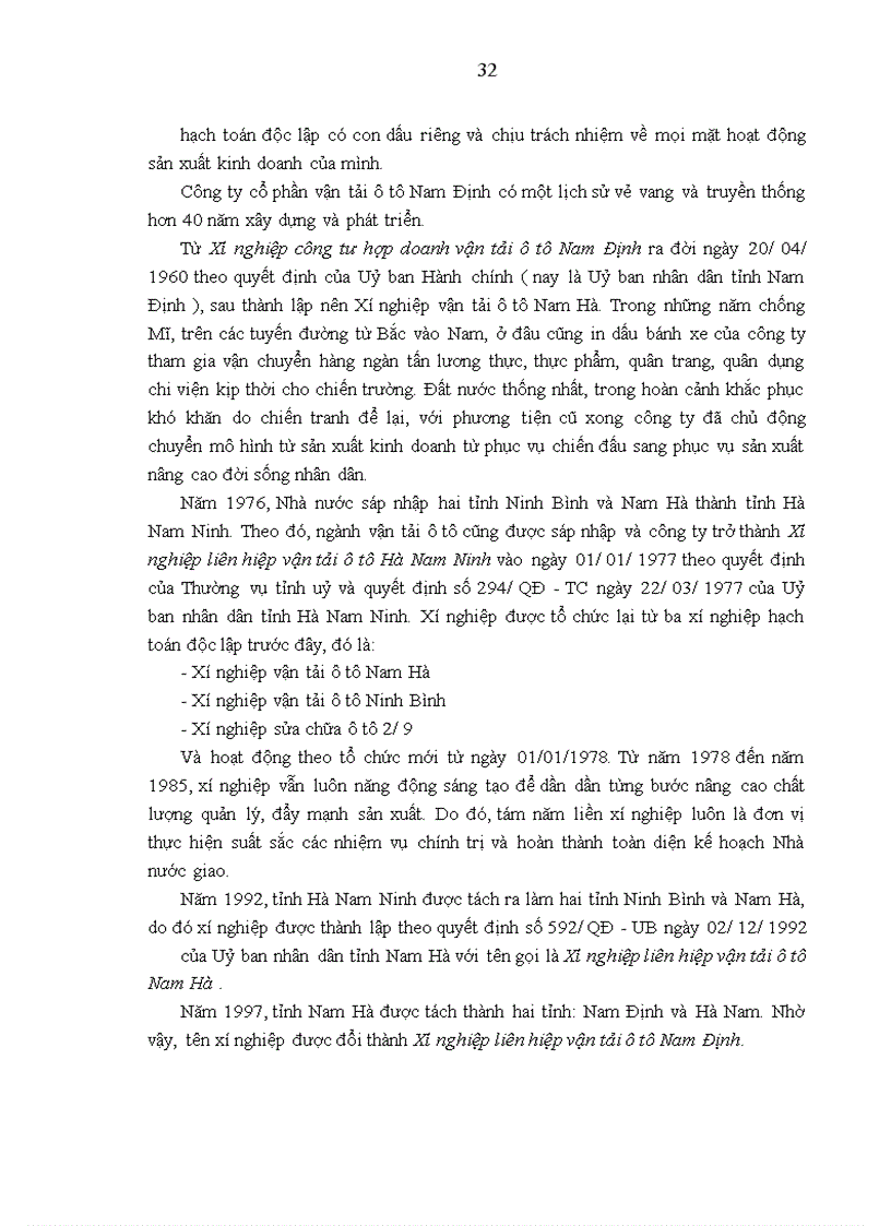 image for page Hoàn thiện công tác kế toán tập hợp chi phí sửa chữa và tính giá thành dịch vụ sửa chữa ở công ty cổ phần vận tải ô tô Nam Định