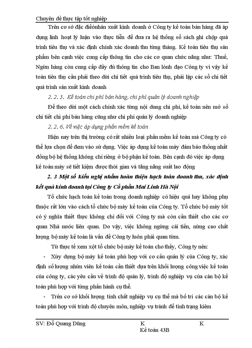 image for page Hoàn thiện hạch toán Doanh thu, xác định kết quả kinh doanh tại Công ty Cổ phần Mai Linh Hà Nội