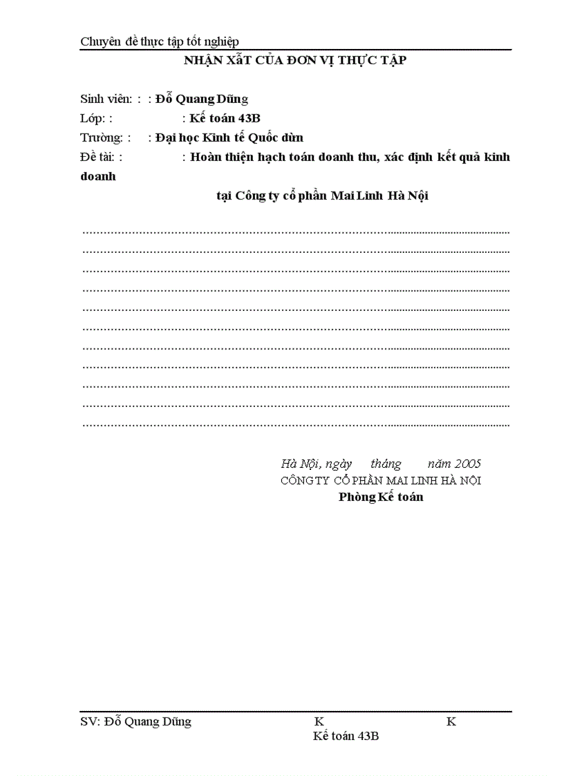 image for page Hoàn thiện hạch toán Doanh thu, xác định kết quả kinh doanh tại Công ty Cổ phần Mai Linh Hà Nội