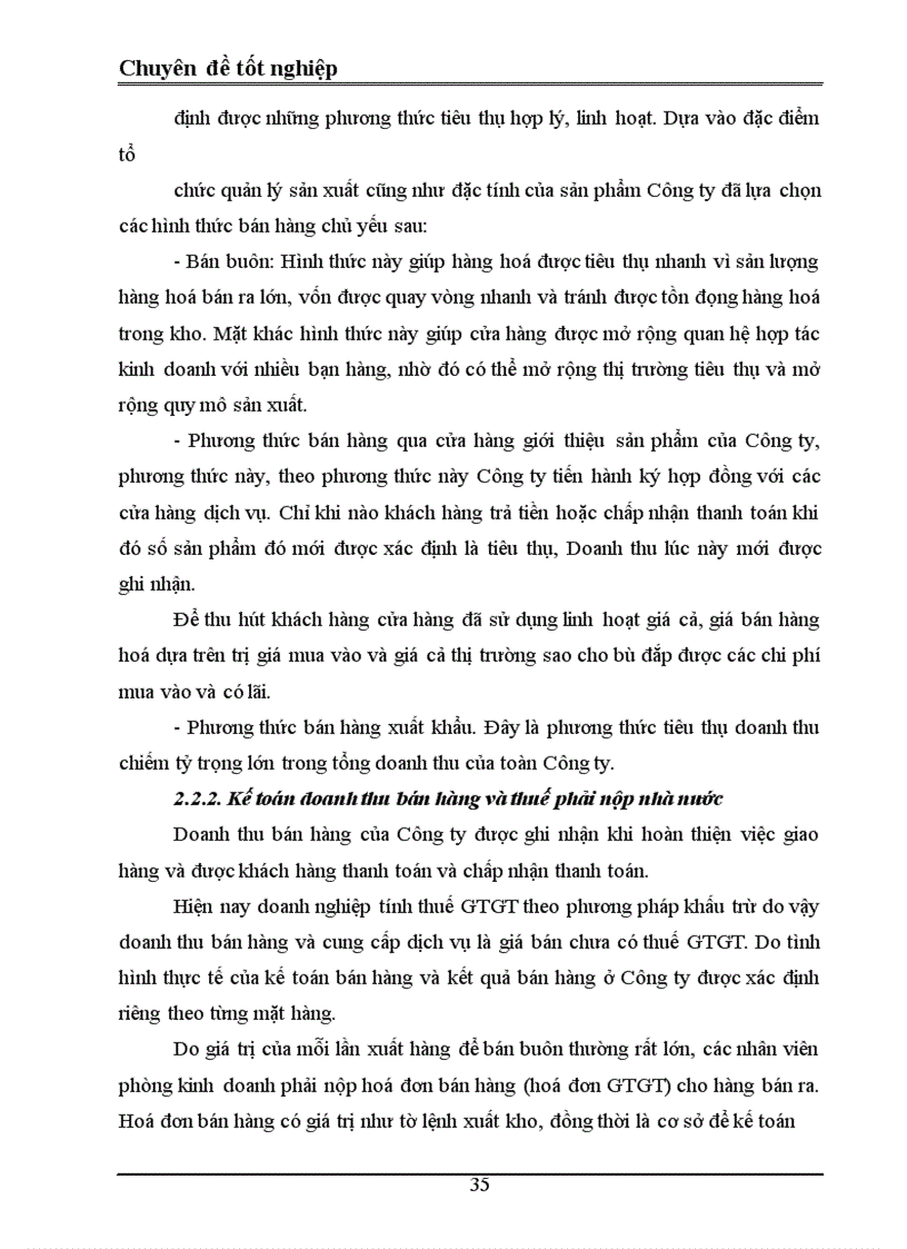 image for page Tổ chức kế toán bán hàng và xác định kết quả bán hàng ở công ty cổ phần thuốc lá và chế biến thực phẩm Bắc Giang