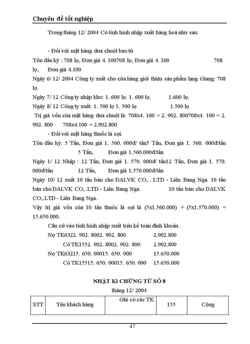 image for page Tổ chức kế toán bán hàng và xác định kết quả bán hàng ở công ty cổ phần thuốc lá và chế biến thực phẩm Bắc Giang