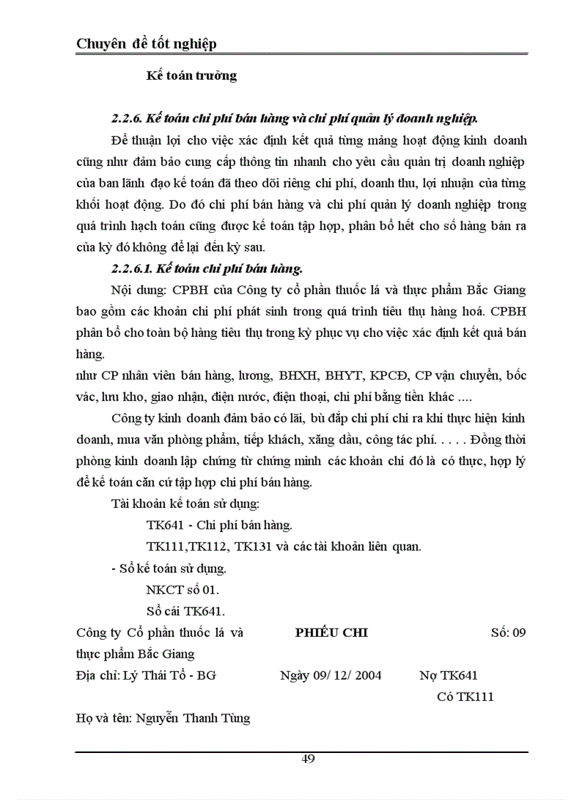 image for page Tổ chức kế toán bán hàng và xác định kết quả bán hàng ở công ty cổ phần thuốc lá và chế biến thực phẩm Bắc Giang