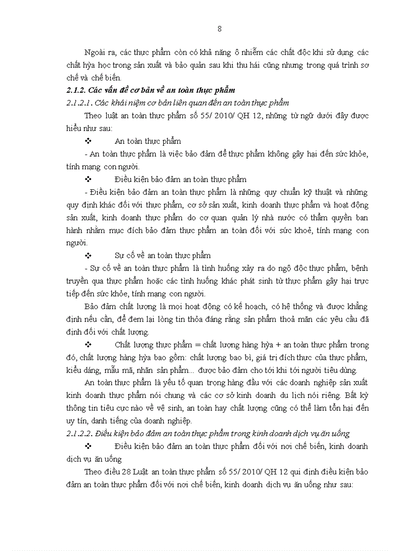 image for page Giải pháp đảm bảo vệ sinh an toàn thực phẩm tại Công ty Cổ phần Sông Potomac Hà Nội