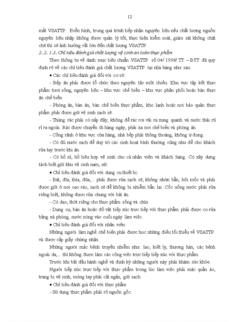 image for page Giải pháp đảm bảo vệ sinh an toàn thực phẩm tại Công ty Cổ phần Sông Potomac Hà Nội