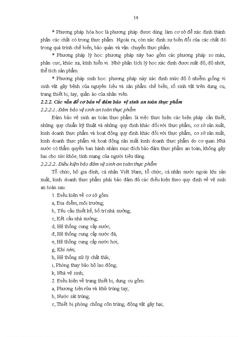 image for page Giải pháp đảm bảo vệ sinh an toàn thực phẩm tại Công ty Cổ phần Sông Potomac Hà Nội