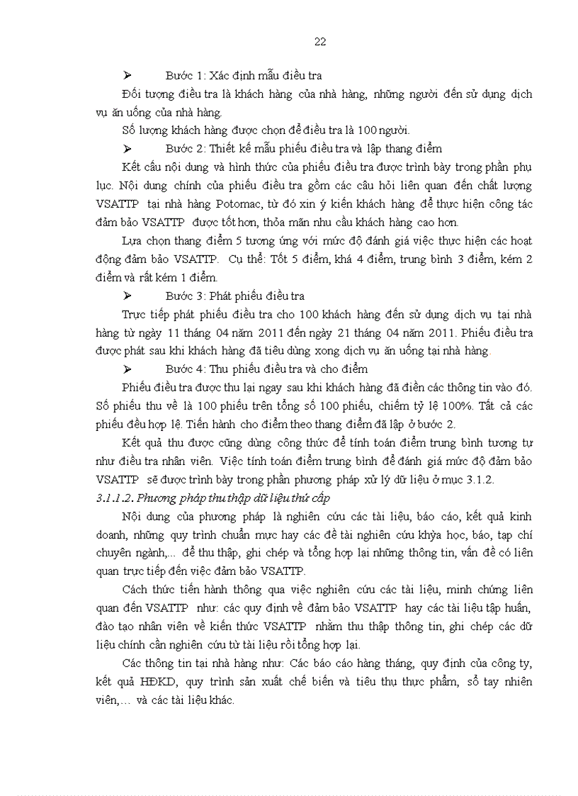 image for page Giải pháp đảm bảo vệ sinh an toàn thực phẩm tại Công ty Cổ phần Sông Potomac Hà Nội