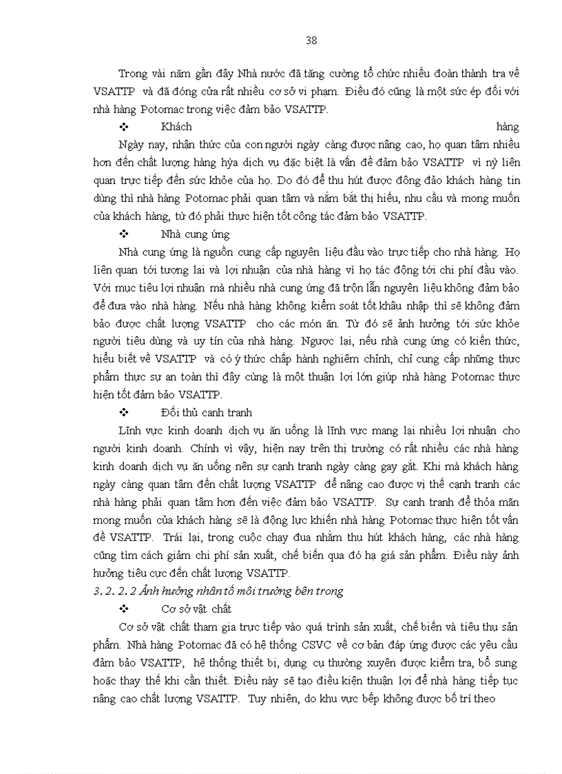 image for page Giải pháp đảm bảo vệ sinh an toàn thực phẩm tại Công ty Cổ phần Sông Potomac Hà Nội