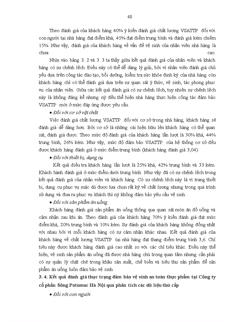 image for page Giải pháp đảm bảo vệ sinh an toàn thực phẩm tại Công ty Cổ phần Sông Potomac Hà Nội