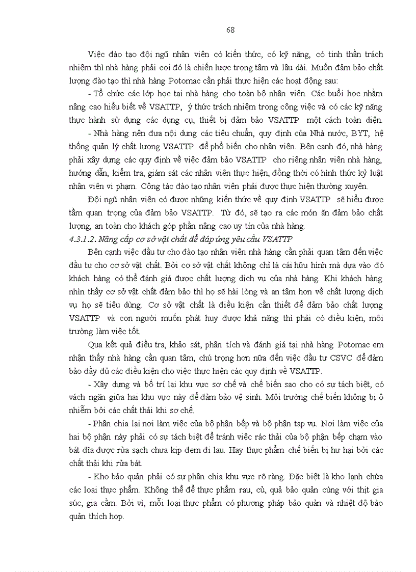 image for page Giải pháp đảm bảo vệ sinh an toàn thực phẩm tại Công ty Cổ phần Sông Potomac Hà Nội