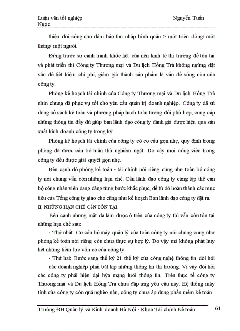 image for page Kế toán tập hợp chi phí sản xuất và tính giá thành sản phẩm tại Công ty Thương mại và Du lịch Hồng Trà