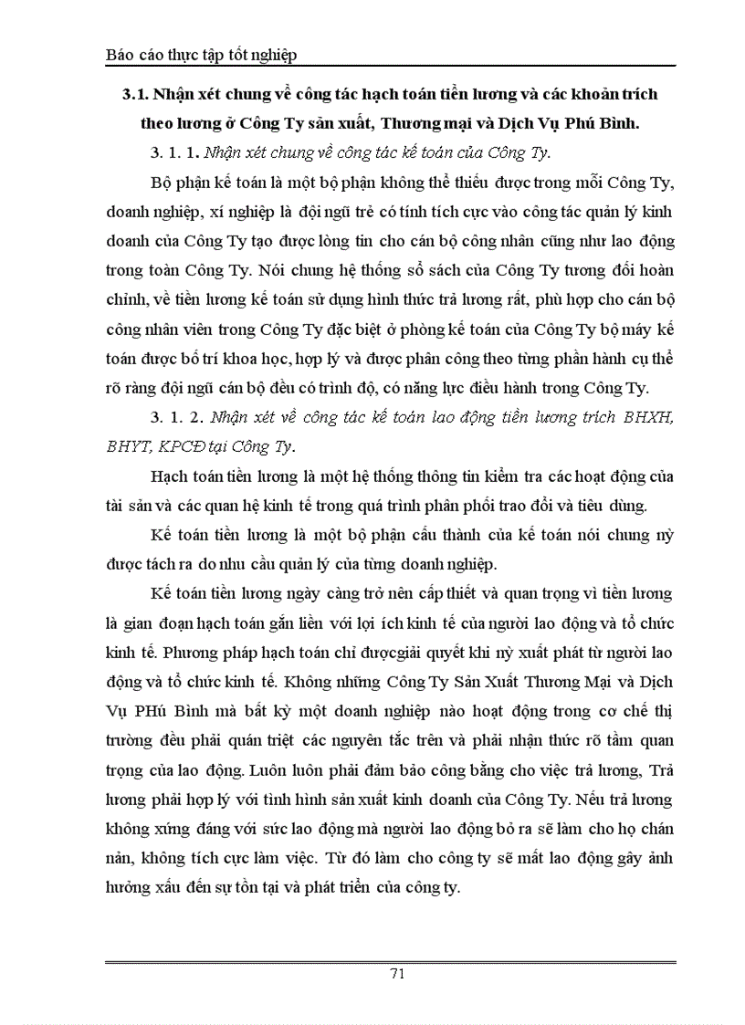 image for page Kế toán tiền lương và các khoản trích theo lương tại Công ty sản xuất Thương Mại và dịch vụ Phú Bình