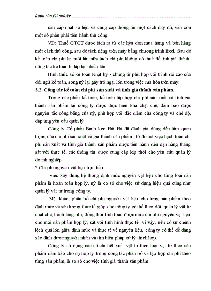 image for page Hoàn thiện kế toán chi phí sản xuất và tính giá thành sản phẩm tại Công ty Cổ phần Bánh kẹo Hải Hà