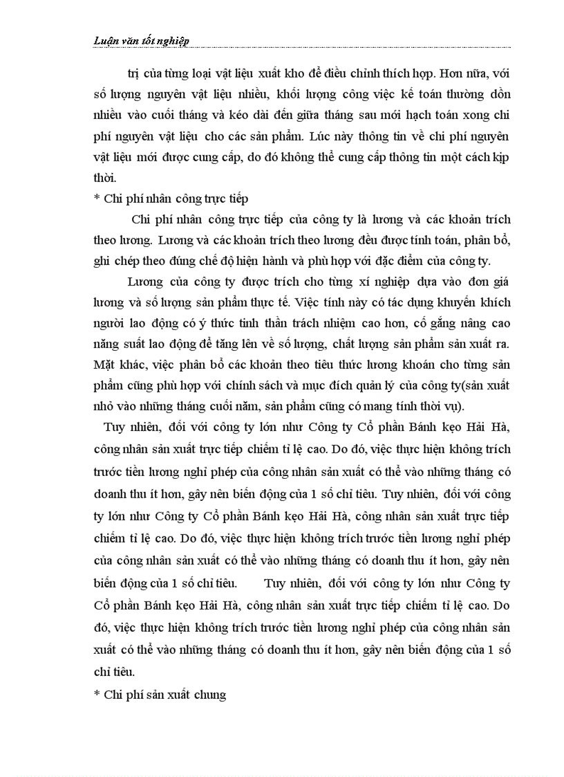 image for page Hoàn thiện kế toán chi phí sản xuất và tính giá thành sản phẩm tại Công ty Cổ phần Bánh kẹo Hải Hà