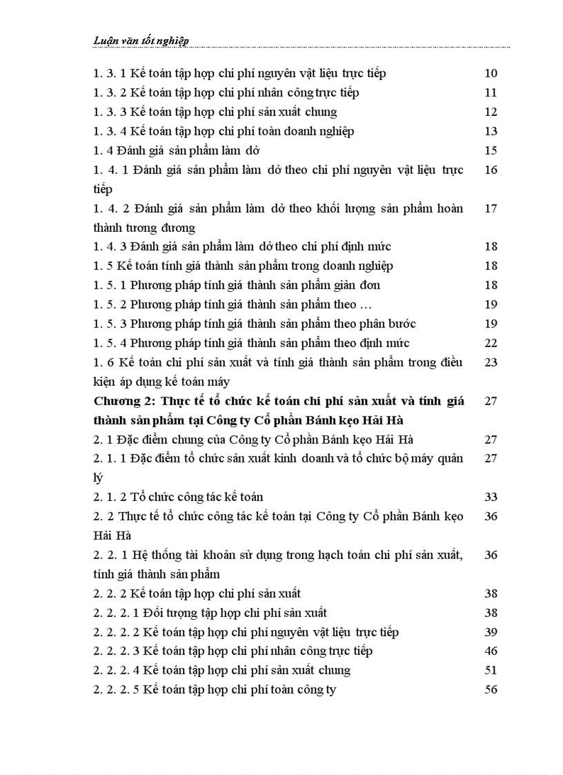 image for page Hoàn thiện kế toán chi phí sản xuất và tính giá thành sản phẩm tại Công ty Cổ phần Bánh kẹo Hải Hà