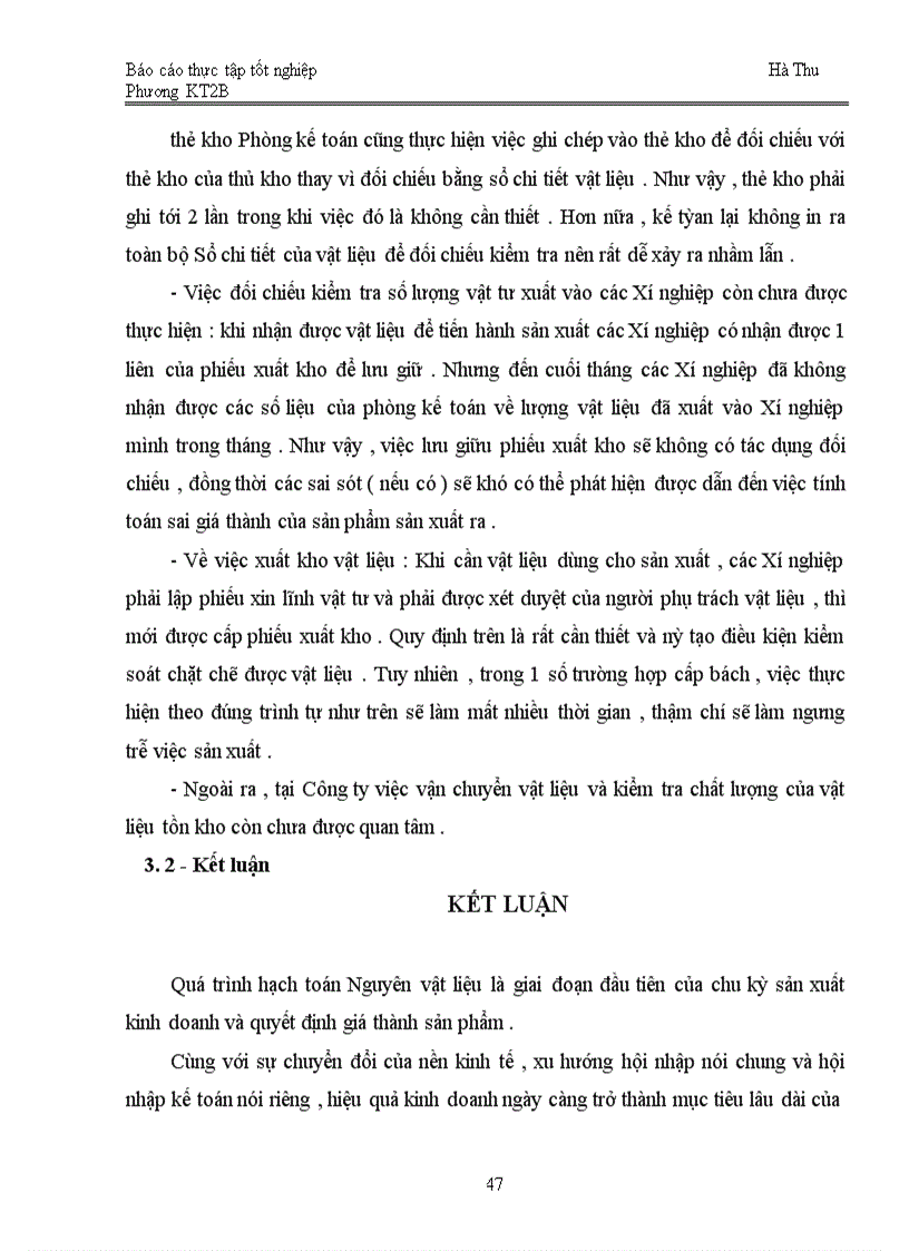 image for page Tổ chức kế toán Nguyên vật liệu tại Công ty Dệt 8-3