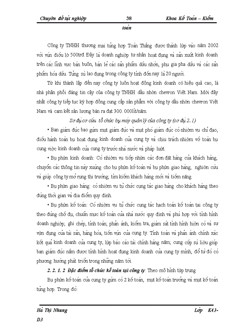 image for page Kế toán bán hàng dầu nhờn tại công ty TNHH thương mại tổng hợp Toàn Thắng