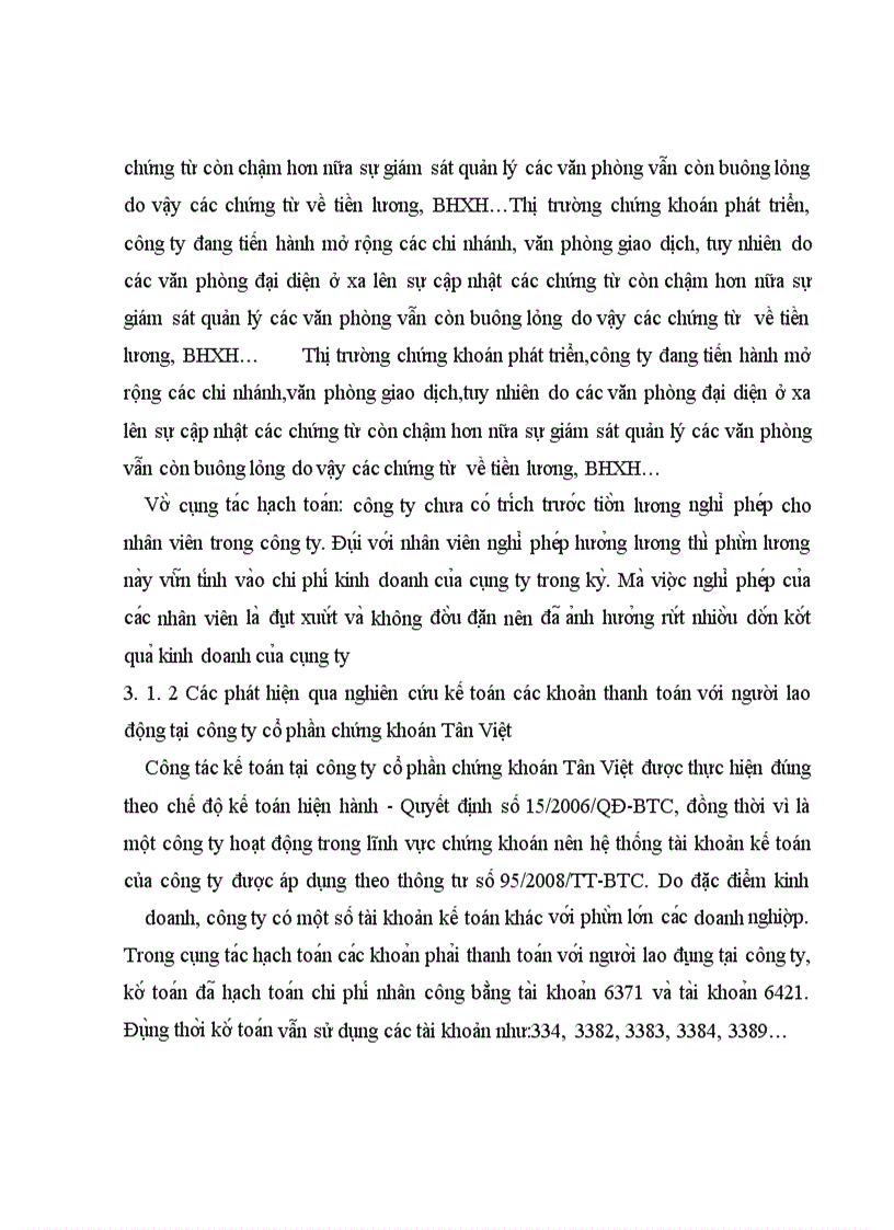 image for page Kế toán các khoản thanh toán với người lao động tại công ty cổ phần chứng khoán Tân Việt