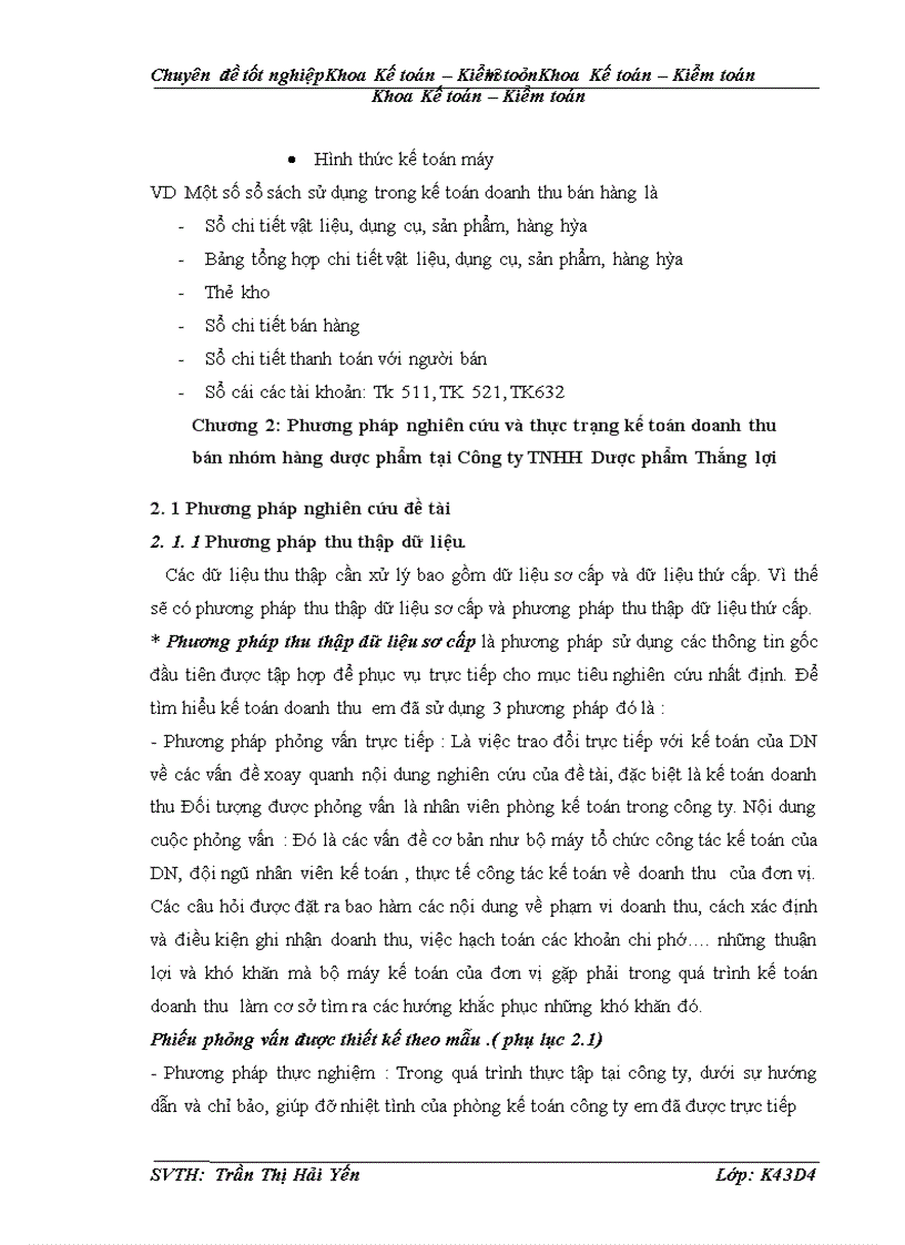 image for page Kế toán doanh thu nhóm hàng dược phẩm tại công ty TNHH dược phẩm Thắng Lợi