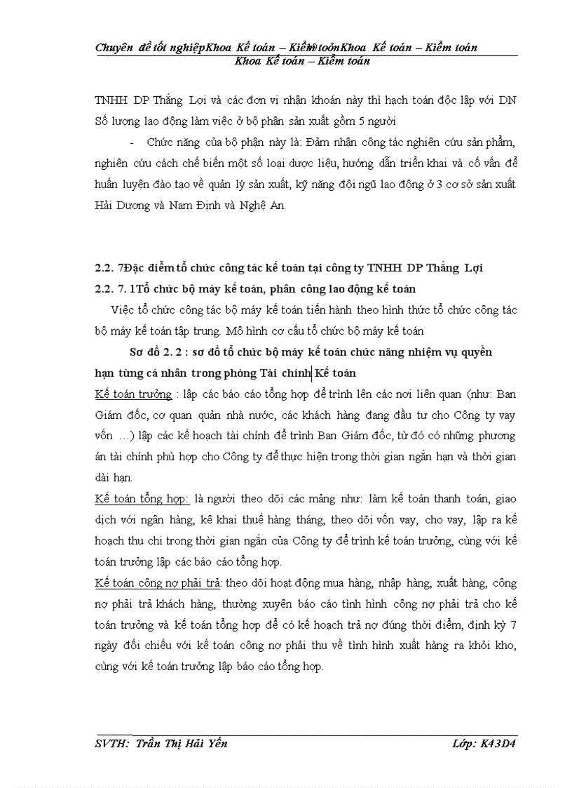 image for page Kế toán doanh thu nhóm hàng dược phẩm tại công ty TNHH dược phẩm Thắng Lợi