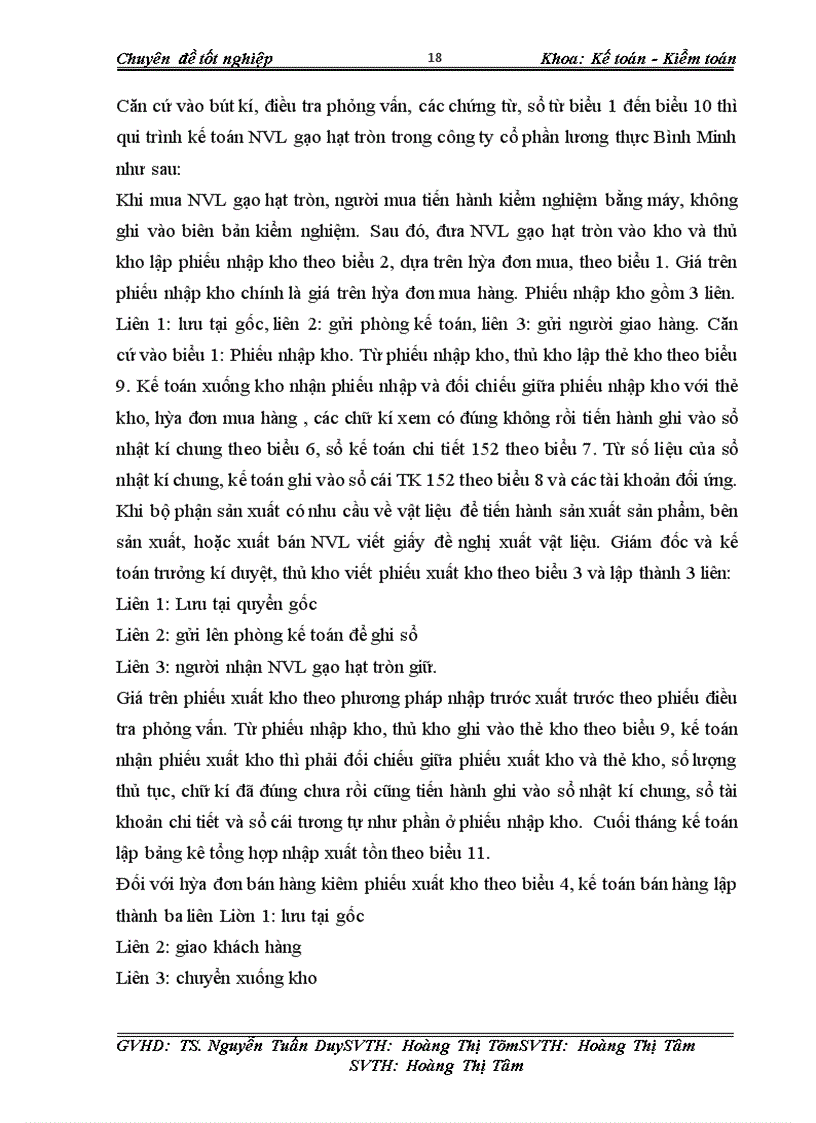 image for page Kế toán nguyên vật liệu gạo hạt tròn công ty cổ phần lương thực Bình Minh.