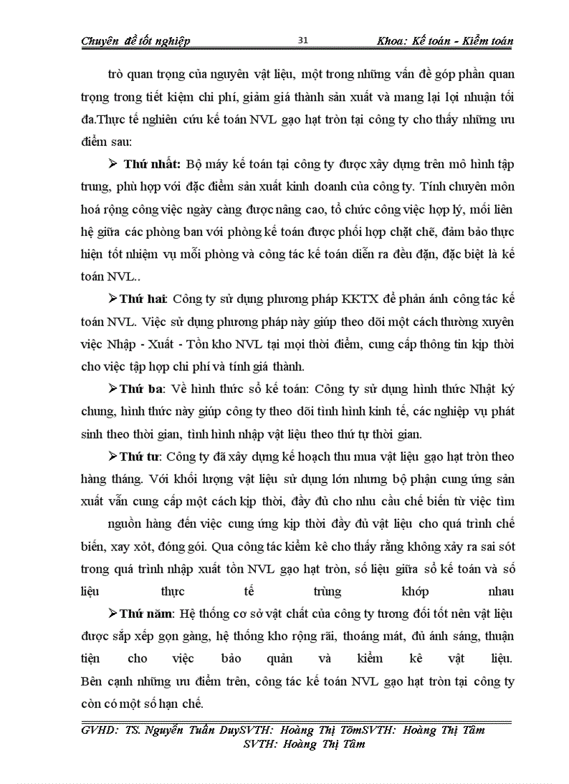 image for page Kế toán nguyên vật liệu gạo hạt tròn công ty cổ phần lương thực Bình Minh.