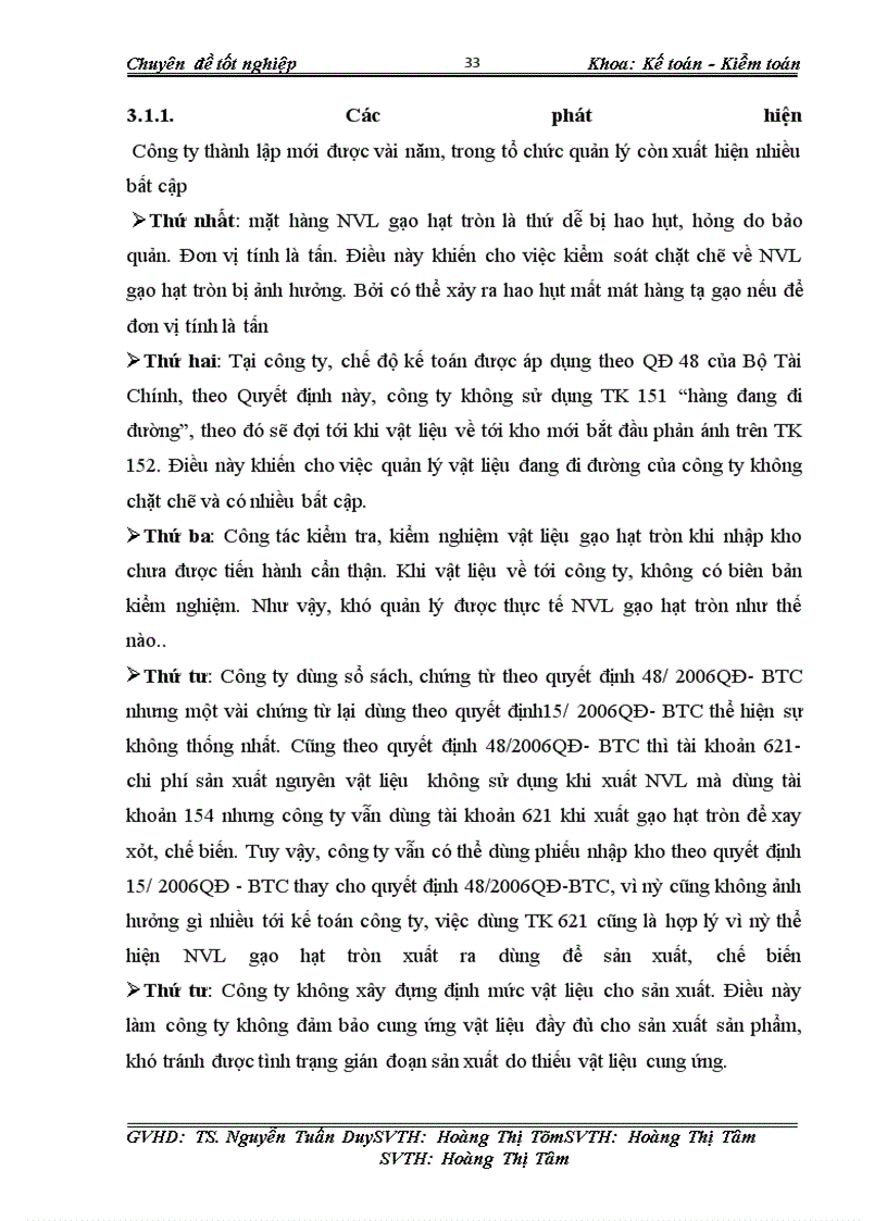 image for page Kế toán nguyên vật liệu gạo hạt tròn công ty cổ phần lương thực Bình Minh.