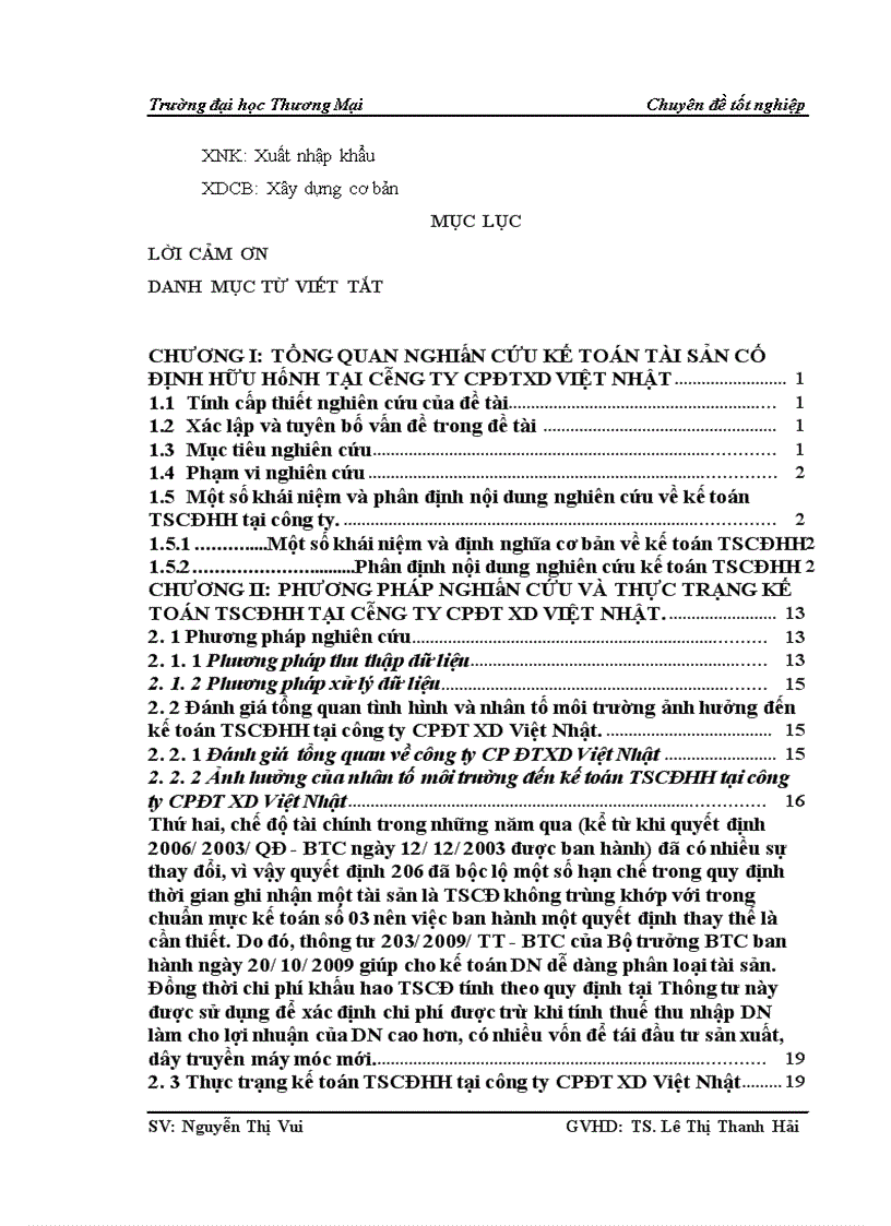 image for page Kế toán tài sản cố định hữu hình tại công ty cpđtxd việt nhật
