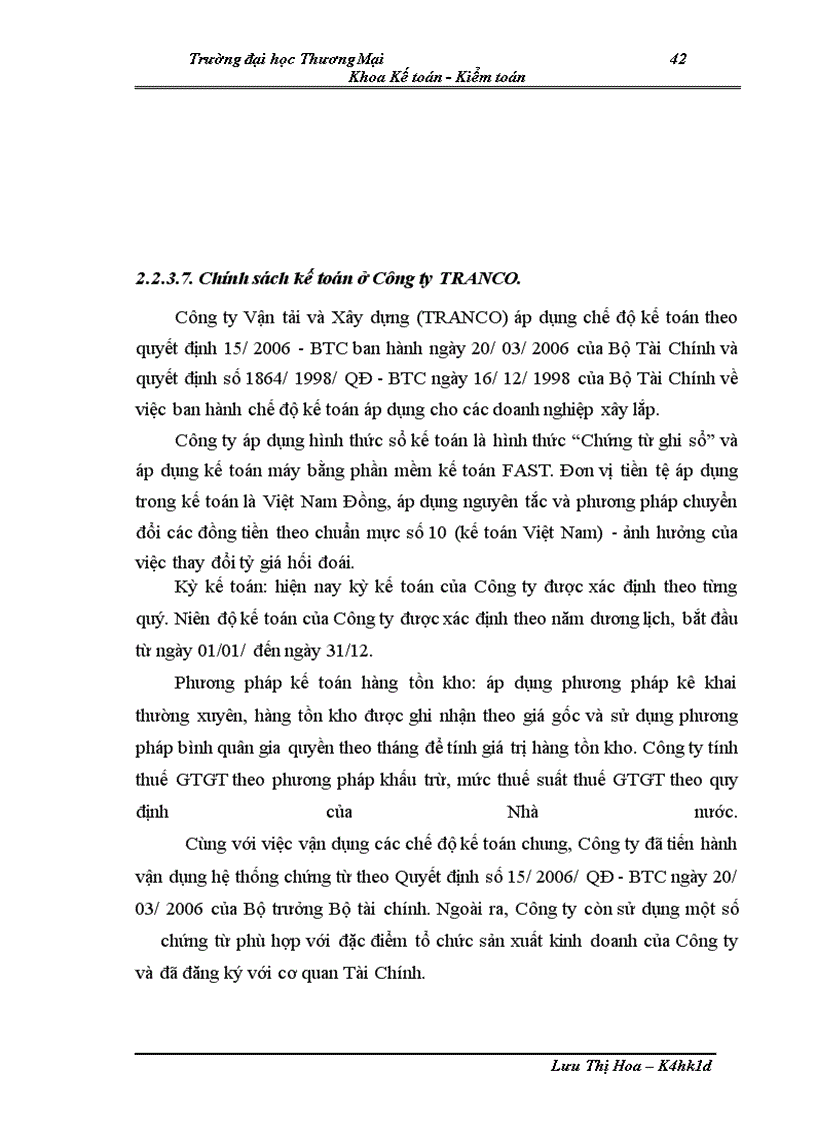 image for page Kế toán chi phí cải tạo, nâng cấp quốc lộ 18 đoạn Mông Dương - Móng Cái tại Công ty Vận tải và Xây dựng (Tranco)