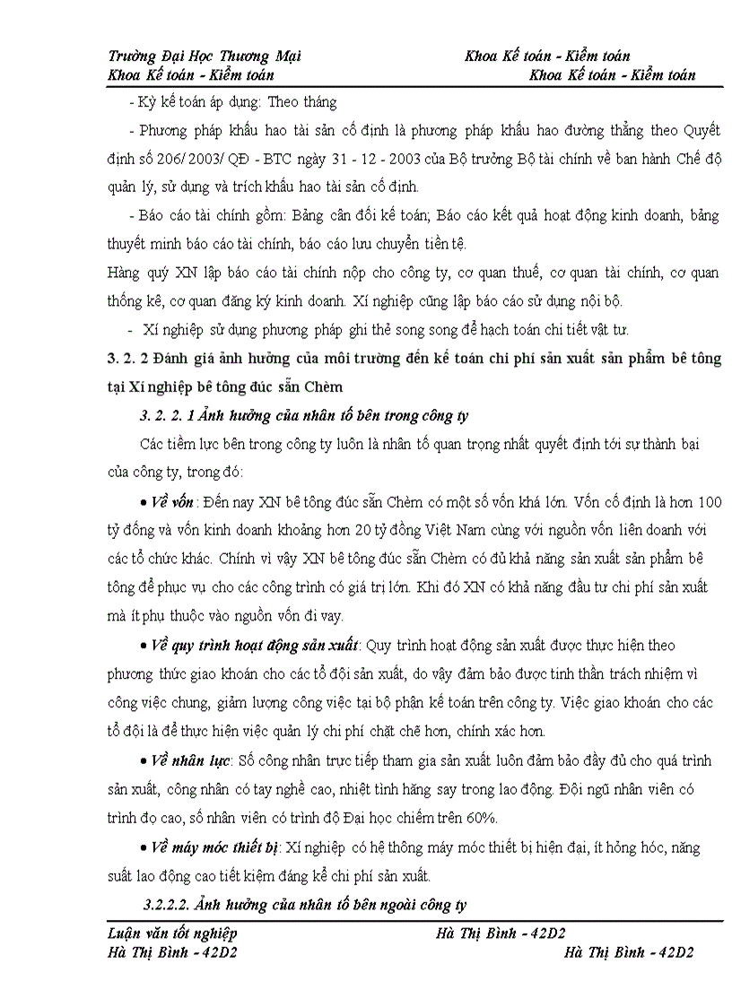 image for page Kế toán chi phí sản xuất sản phẩm bê tông tại Xí nghiệp bê tông đúc sẵn Chèm – công ty CP bê tông xây dựng Hà Nội