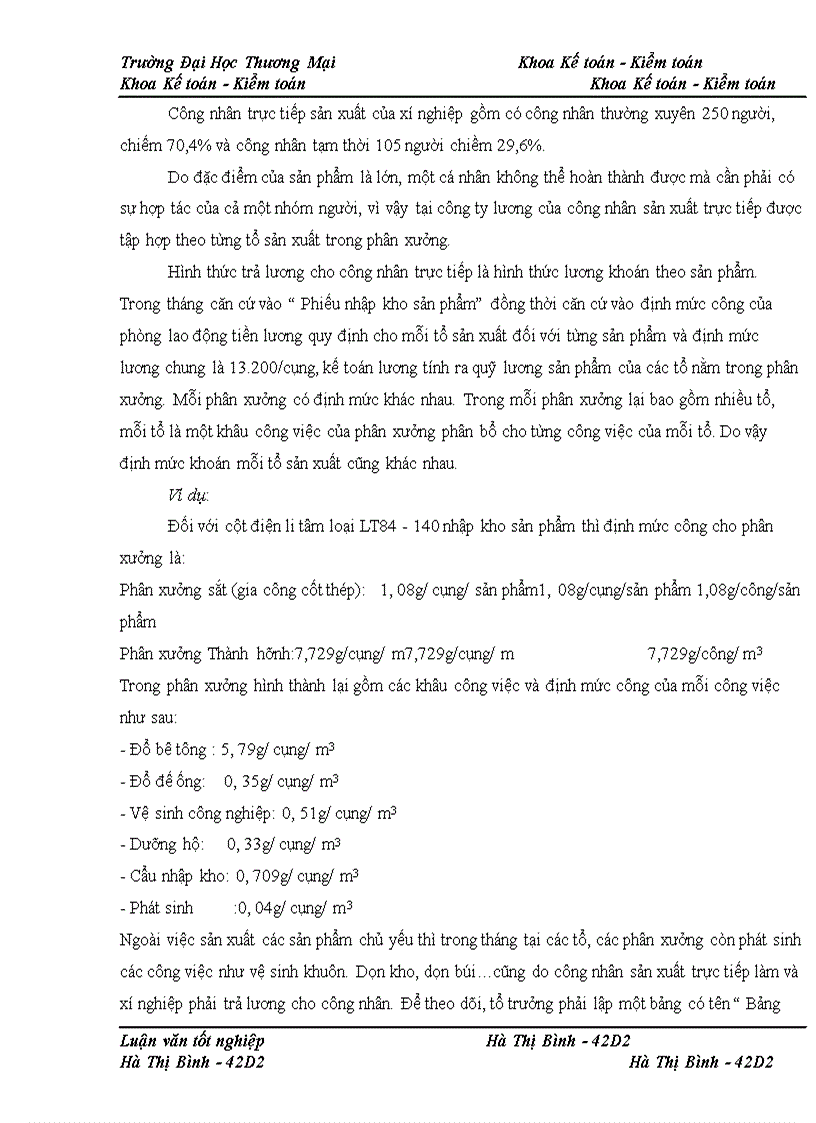 image for page Kế toán chi phí sản xuất sản phẩm bê tông tại Xí nghiệp bê tông đúc sẵn Chèm – công ty CP bê tông xây dựng Hà Nội