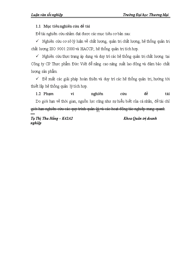 image for page Giải pháp duy trì hệ thống quản trị tích hợp: ISO 9001:2000, HACCP tại Công ty CP Thực phẩm Đức Việt