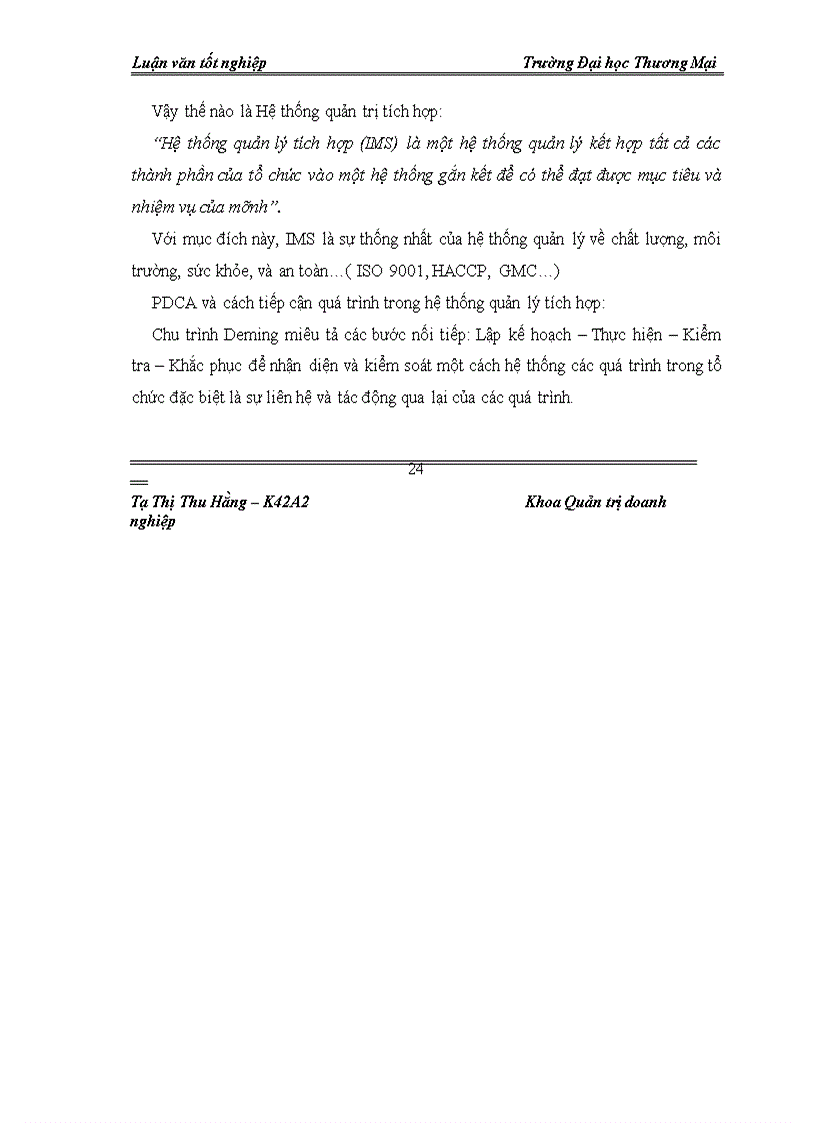 image for page Giải pháp duy trì hệ thống quản trị tích hợp: ISO 9001:2000, HACCP tại Công ty CP Thực phẩm Đức Việt
