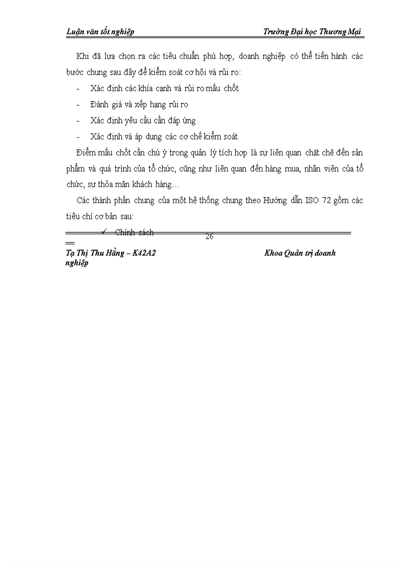 image for page Giải pháp duy trì hệ thống quản trị tích hợp: ISO 9001:2000, HACCP tại Công ty CP Thực phẩm Đức Việt