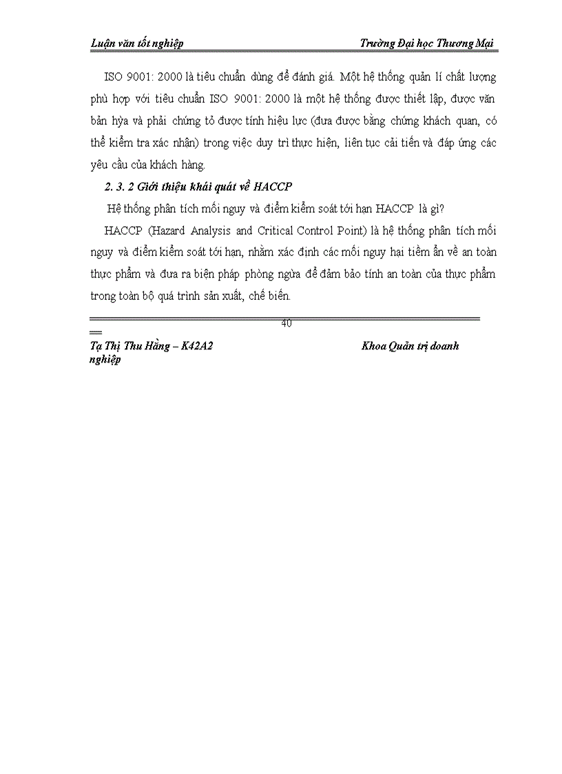 image for page Giải pháp duy trì hệ thống quản trị tích hợp: ISO 9001:2000, HACCP tại Công ty CP Thực phẩm Đức Việt