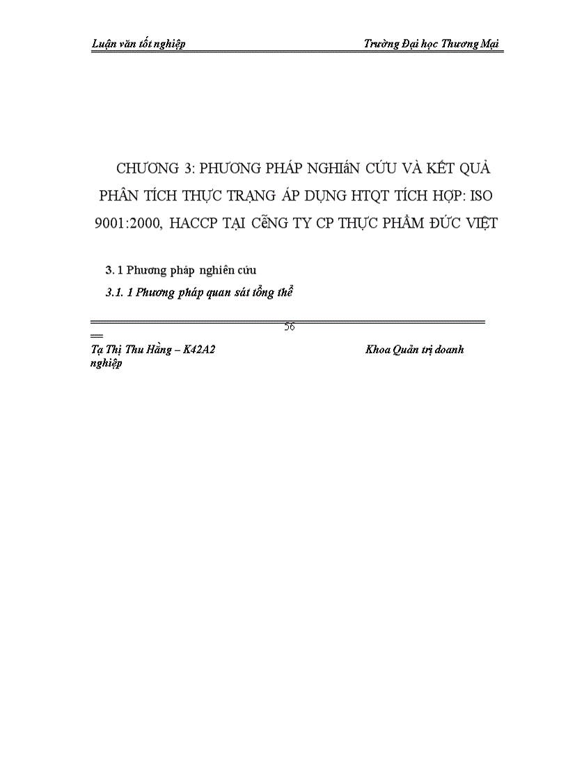 image for page Giải pháp duy trì hệ thống quản trị tích hợp: ISO 9001:2000, HACCP tại Công ty CP Thực phẩm Đức Việt