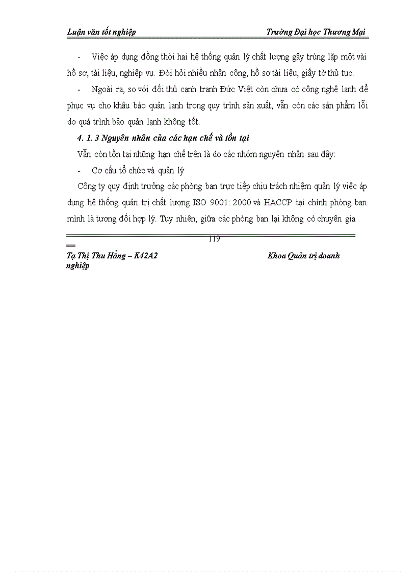 image for page Giải pháp duy trì hệ thống quản trị tích hợp: ISO 9001:2000, HACCP tại Công ty CP Thực phẩm Đức Việt