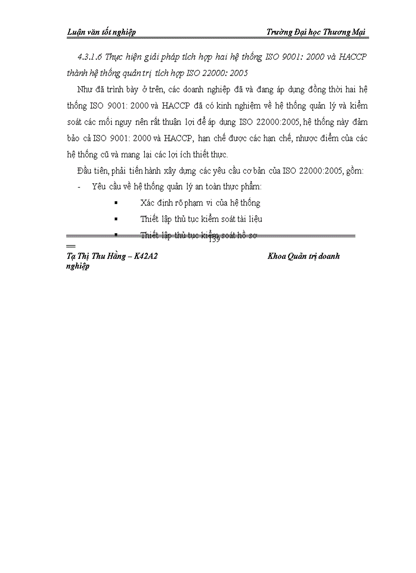 image for page Giải pháp duy trì hệ thống quản trị tích hợp: ISO 9001:2000, HACCP tại Công ty CP Thực phẩm Đức Việt
