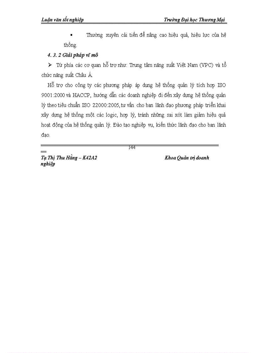image for page Giải pháp duy trì hệ thống quản trị tích hợp: ISO 9001:2000, HACCP tại Công ty CP Thực phẩm Đức Việt