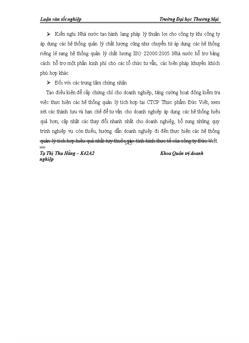 image for page Giải pháp duy trì hệ thống quản trị tích hợp: ISO 9001:2000, HACCP tại Công ty CP Thực phẩm Đức Việt