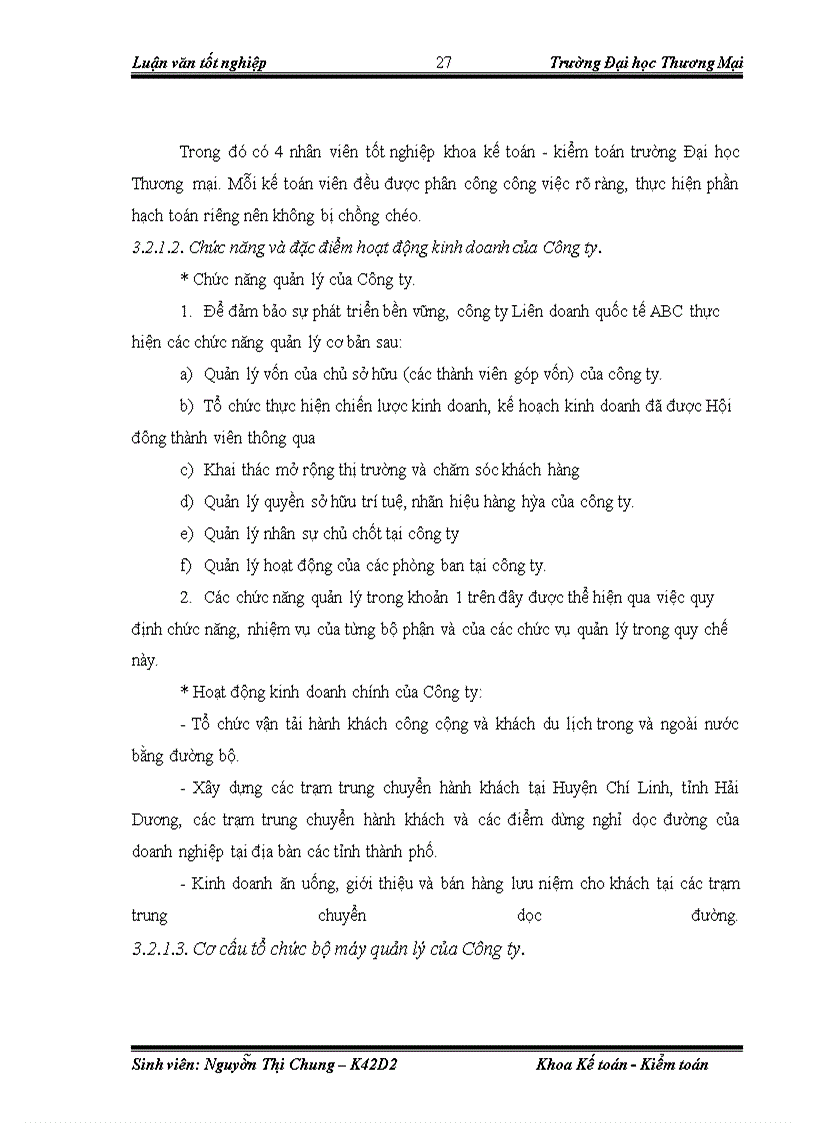 image for page Phân tích và dự báo thống kê doanh thu khối vận chuyển Công ty Liên Doanh Quốc Tế ABC