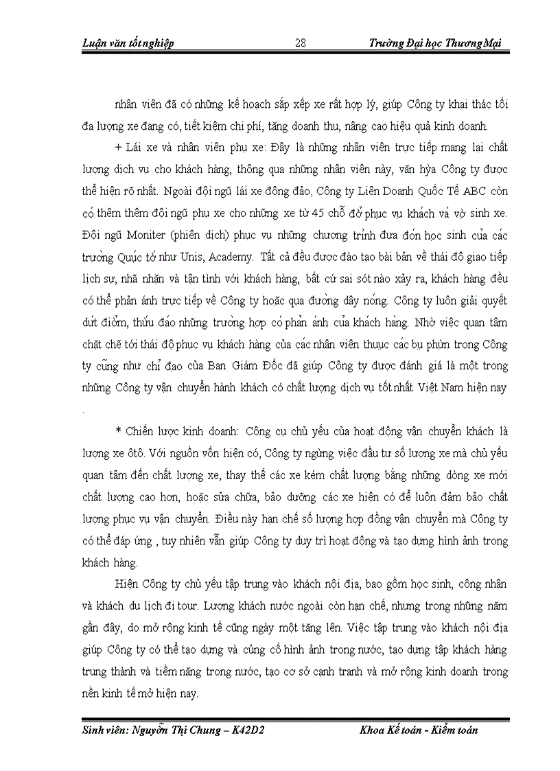 image for page Phân tích và dự báo thống kê doanh thu khối vận chuyển Công ty Liên Doanh Quốc Tế ABC