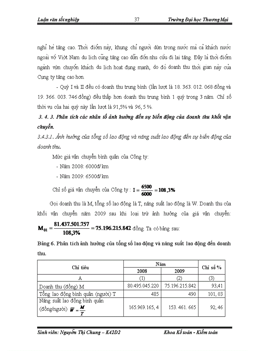 image for page Phân tích và dự báo thống kê doanh thu khối vận chuyển Công ty Liên Doanh Quốc Tế ABC