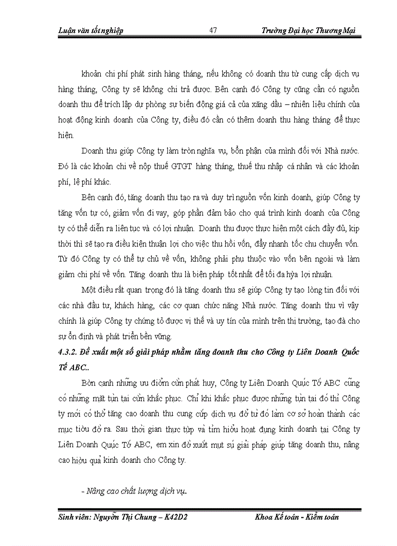 image for page Phân tích và dự báo thống kê doanh thu khối vận chuyển Công ty Liên Doanh Quốc Tế ABC