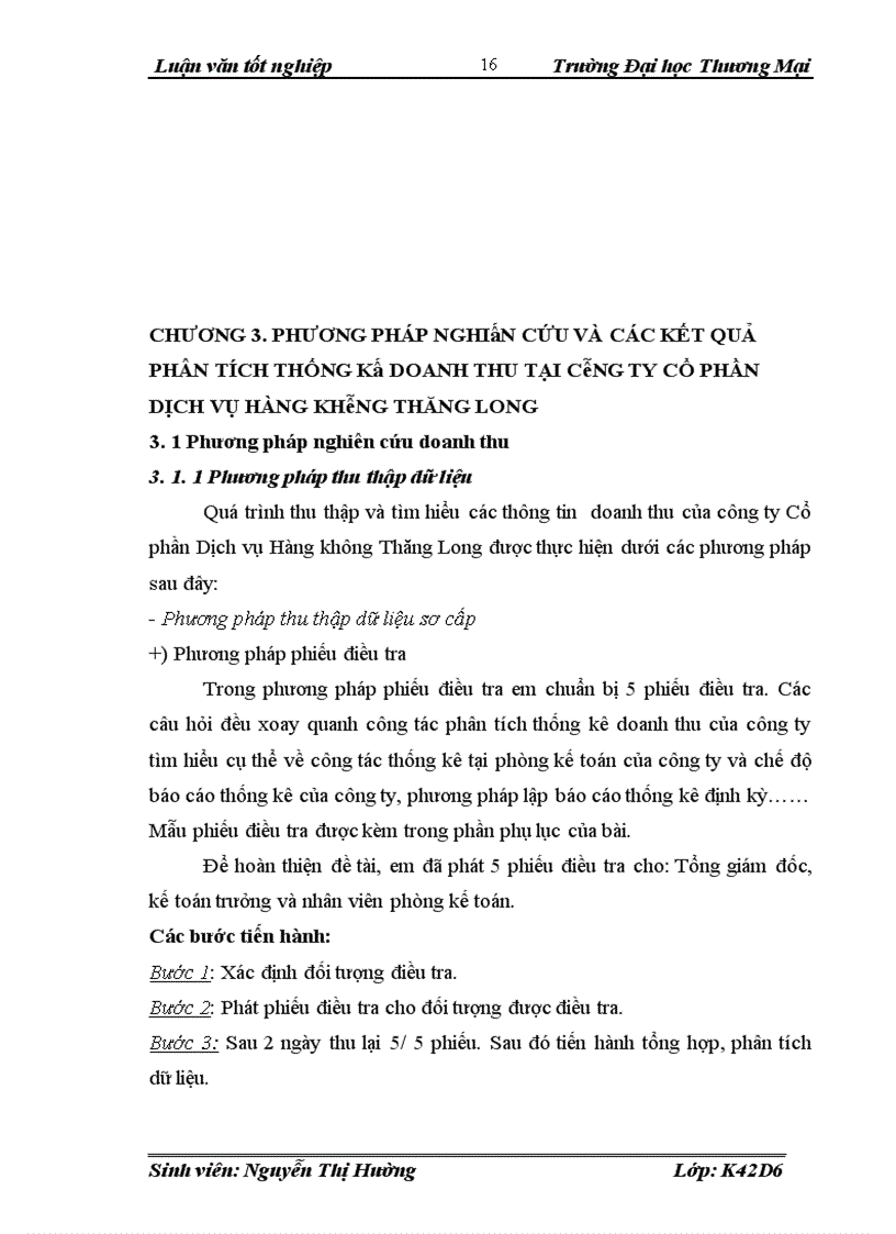 image for page Phân tích và dự báo thống kê doanh thu tại công ty Cổ phần Dịch vụ Hàng không Thăng Long