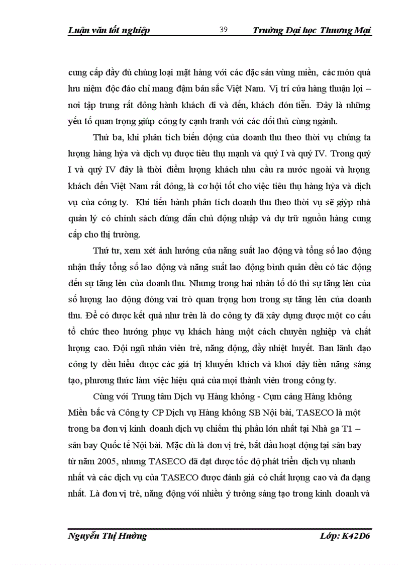 image for page Phân tích và dự báo thống kê doanh thu tại công ty Cổ phần Dịch vụ Hàng không Thăng Long