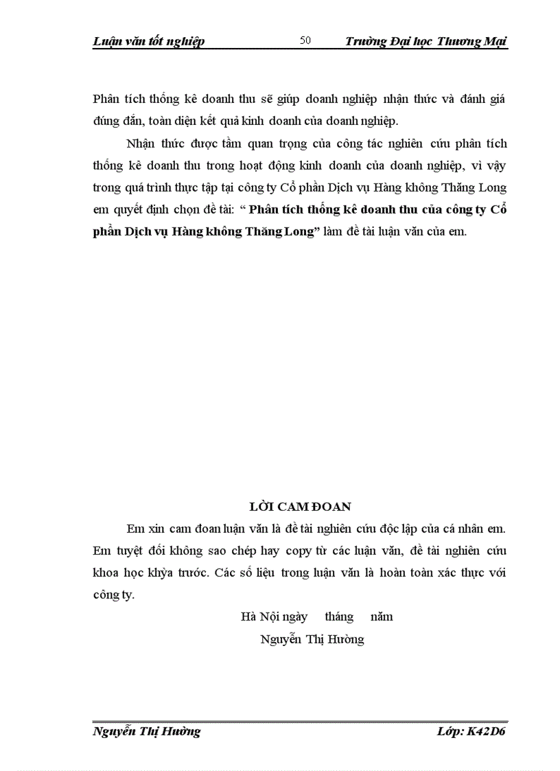 image for page Phân tích và dự báo thống kê doanh thu tại công ty Cổ phần Dịch vụ Hàng không Thăng Long
