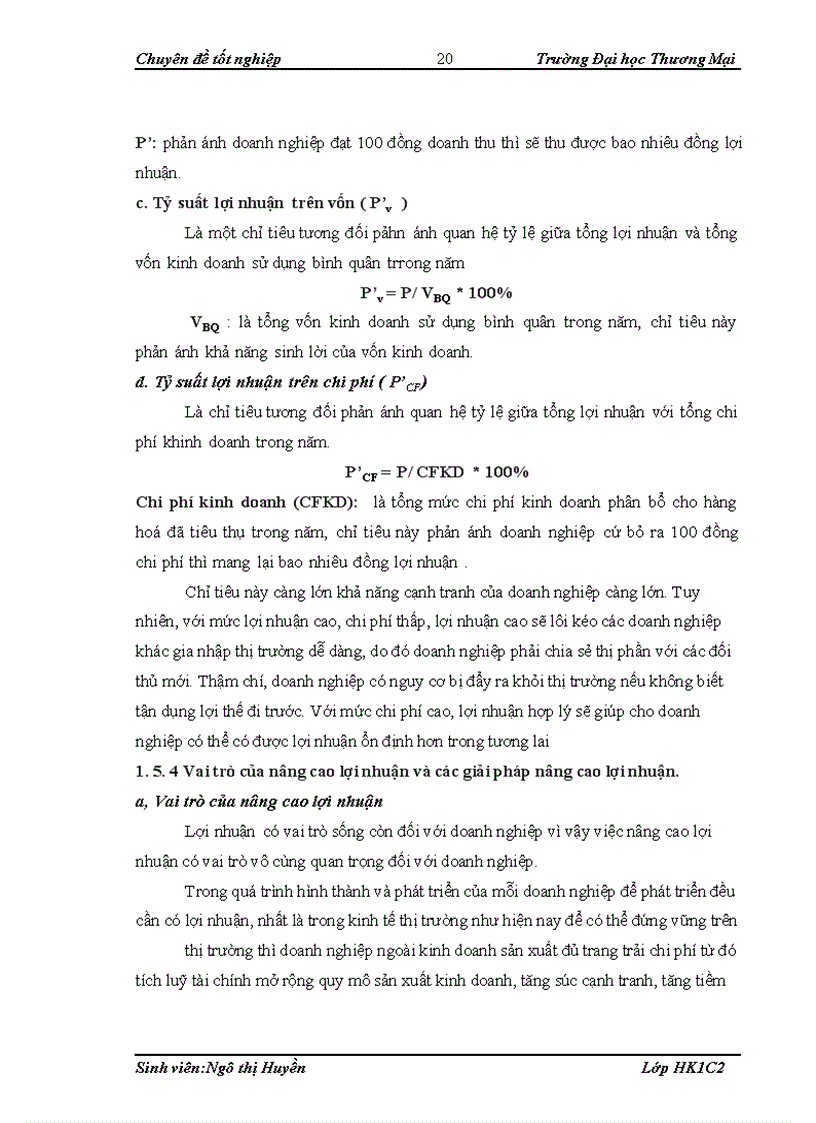image for page Lợi nhuận và nâng cao lợi nhuận trong công ty cổ phần XD & TM Thành Phát