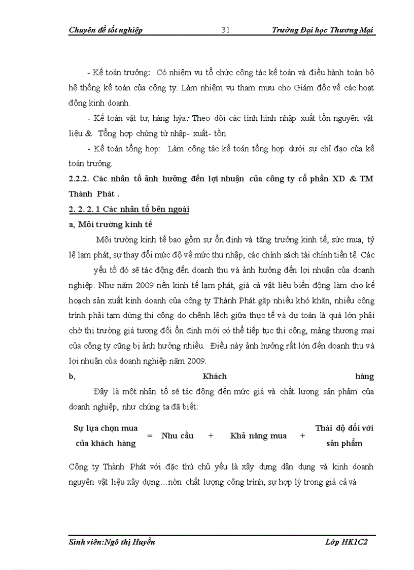 image for page Lợi nhuận và nâng cao lợi nhuận trong công ty cổ phần XD & TM Thành Phát