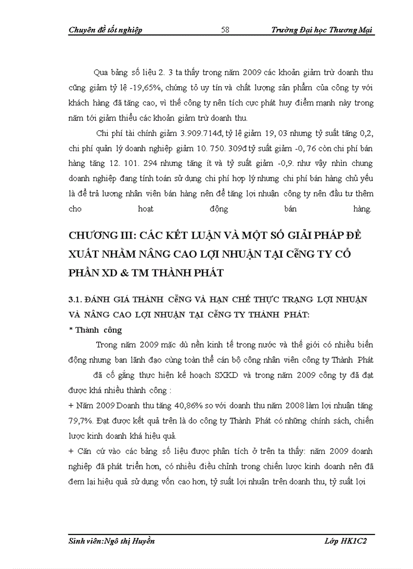 image for page Lợi nhuận và nâng cao lợi nhuận trong công ty cổ phần XD & TM Thành Phát
