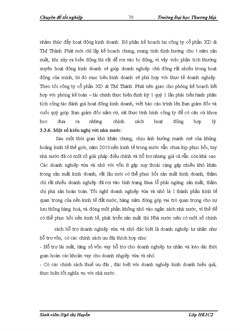 image for page Lợi nhuận và nâng cao lợi nhuận trong công ty cổ phần XD & TM Thành Phát
